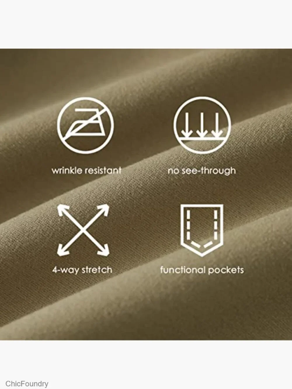 Yoga Dress Pants Bootcut Stretch Work Slacks Office Pants 4 Pockets - Picture 6 of 7